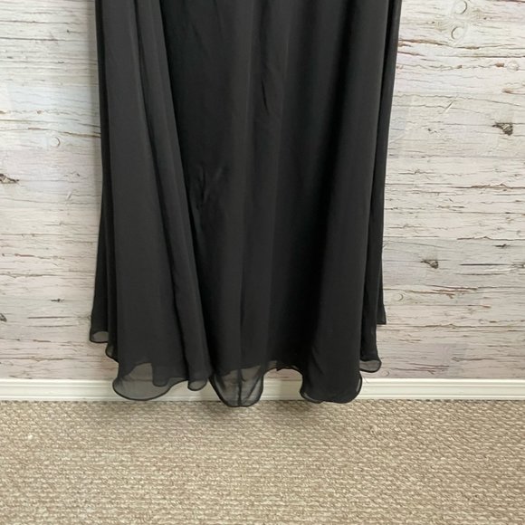 Bari Jay strapless gown maxi dress black size 6 - Picture 10 of 11